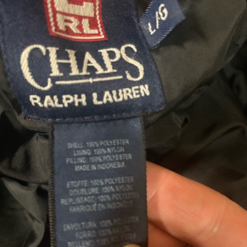 Men’s Chaps Ralph Lauren Black Spring Fall Jacket - Picture 2 of 4